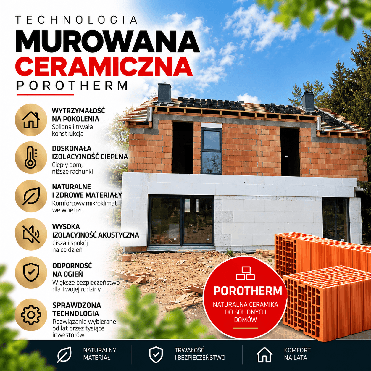 Technologia ceramiczna Porotherm — budowa domu murowanego w Poznaniu